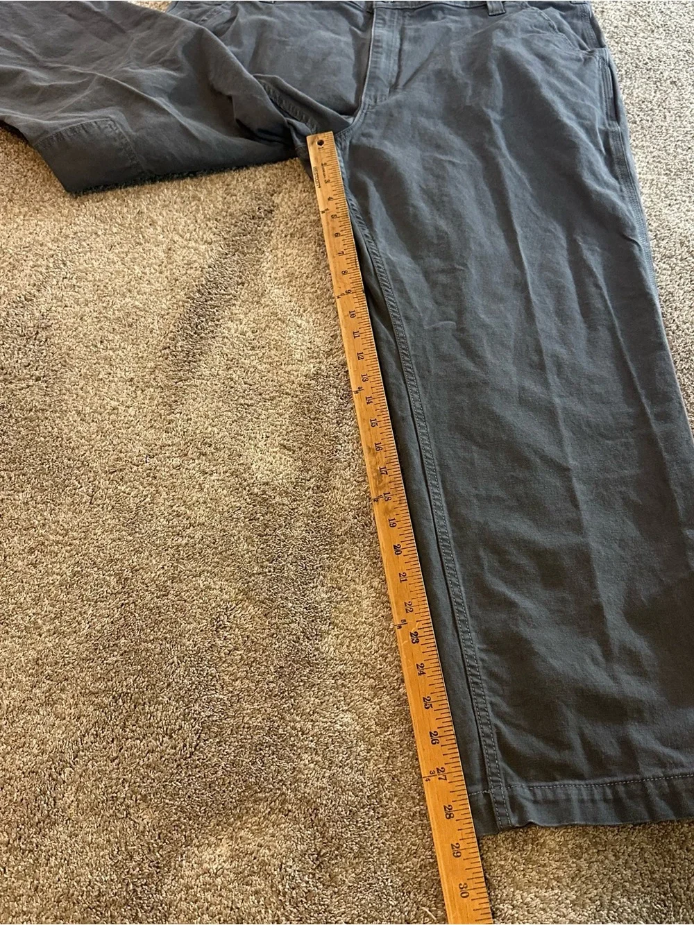 Carhartt Relaxed Fit Cargo Work Pants Gray Men’s Size 42x30 102291 - 039 Canvas